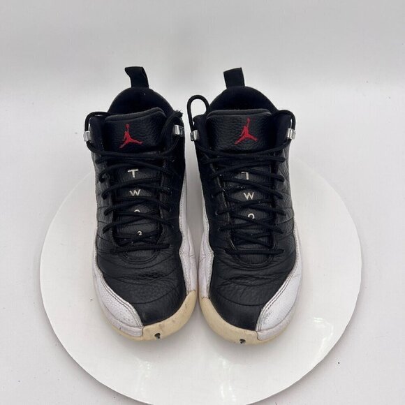 Nike Air Jordan 12 Retro Playoff Youth Size 6.5Y Women 8 308305-004 Black Shoes - Picture 3 of 14